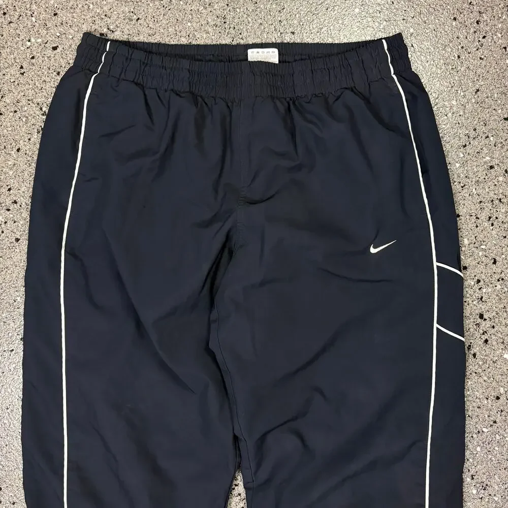 Vintage Y2k Nike Navy Blue Windbreaker Track Pants